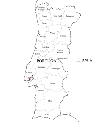 Mapa de Portugal